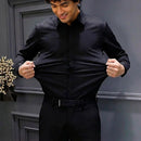 |Leve 5 Pague 3| Camisa Masculina Luxer em Seda Gelo e Manga Longa |Estilo Absoluto|