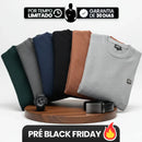 [Leve 6, Pague Só 3] Suéter Masculino Texturizado Sedrax em Malha de Seda Gelo, Viscose e Spandex + BRINDES: Relógio e Cinto