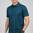 [Leve 5, Pague Só 3] Camisa Polo Draxen Masculina em Seda Gelada e Poliéster de Caimento Reto com Textura Geométrica + BRINDES