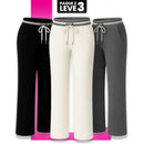 [Leve 3, Pague Só 2] Kit de 3 Calças Femininas Olina em Veludo (66% Rayon, 29% Nylon, 5% Elastano)