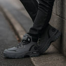 Bota Masculina Ortopédica de Cano Médio Vulcan com Amarração por Polia em Couro Legítimo e Poliuretano + BRINDES